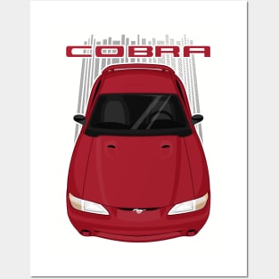 Mustang Cobra 1994 to 1998 SN95 - Laser Red Posters and Art